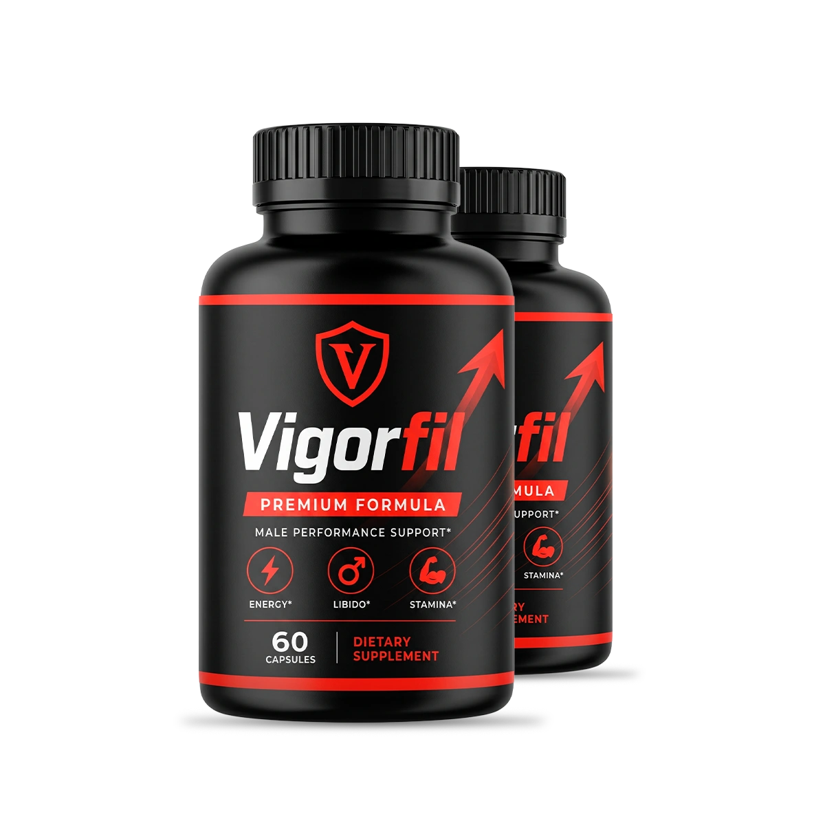Vigorfil Men's Performance Supplement Bottle